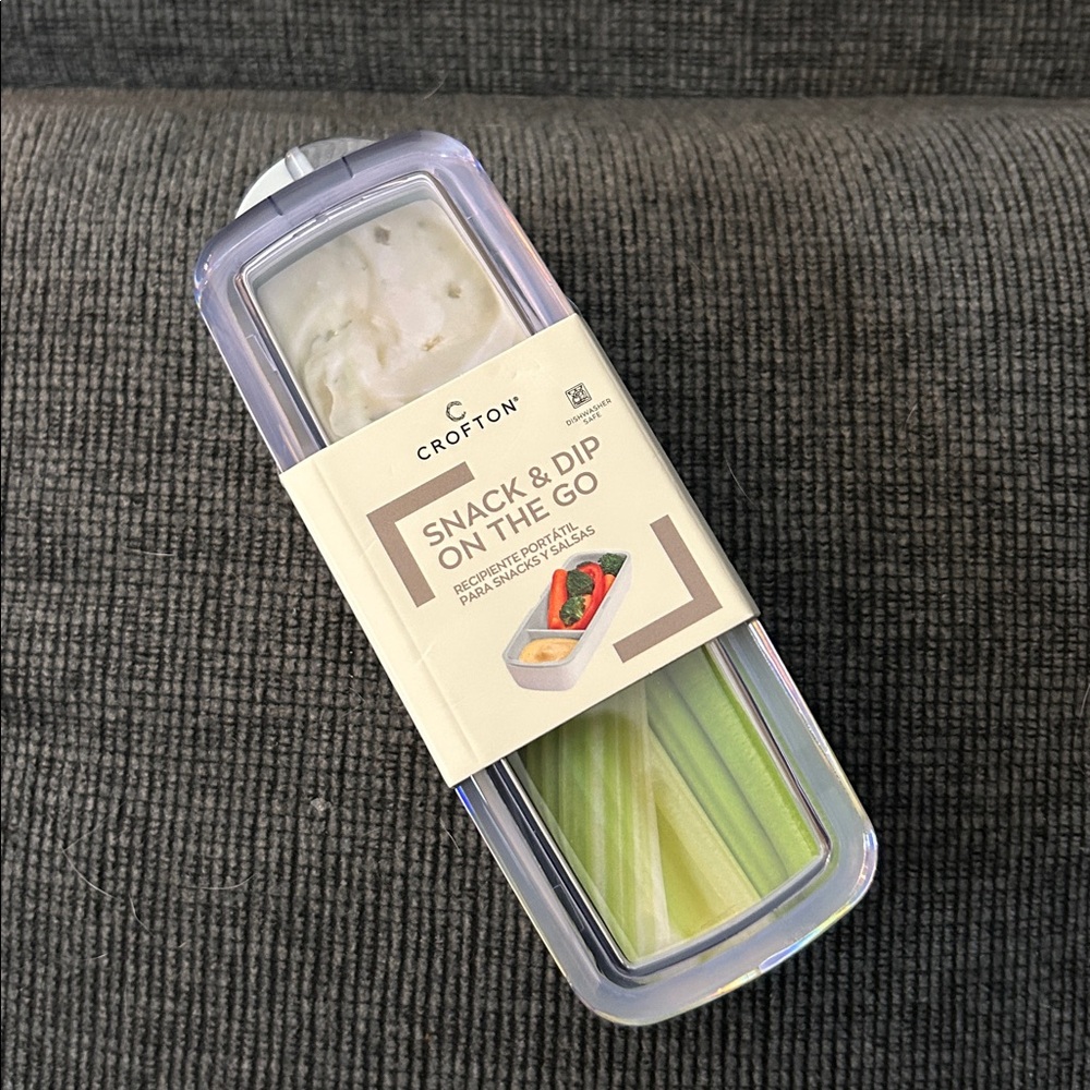 Crofton Blue Snack & Dip Container